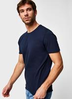 3 Pack Pima Cotton - T-shirt Heren Blauw