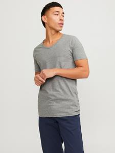 Jack & jones Basic V-neck Regular Fit T-shirt Heren Grijs