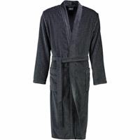 Cawö Herren Bademantel Kimono 3714 - Farbe: anthrazit - 774 