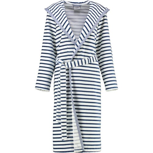 cawö Damen Bademantel Kapuze Breton 6596 - Farbe: navy - 16 