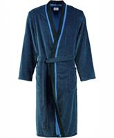 Cawö - Herren Bademantel Kimono 4839 - Farbe: blau/schwarz - 19 