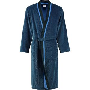 Cawö - Herren Bademantel Kimono 4839 - Farbe: blau/schwarz - 19 