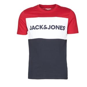 Jack & jones Colourblocking Logo T-shirt Heren Rood