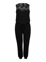 urbanclassics Urban Classics Frauen Jumpsuit Ladies Lace Block in schwarz