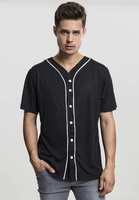 Urban Classics Kurzarmhemd Baseball Mesh, black/white