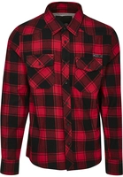 Brandit Hemd CHECKED SHIRT BD4002 Black/Red