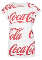 Merchcode Ladies Coca Cola AOP Tee MC139 White