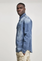 Brandit Männer Hemd Riley Denim in grau