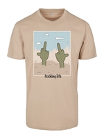 mistertee Mister Tee Männer T-Shirt Fucking Life in beige