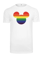 Merchcode T-Shirt MICKEY MOUSE RAINBOW PRIDE TEE MC572 White