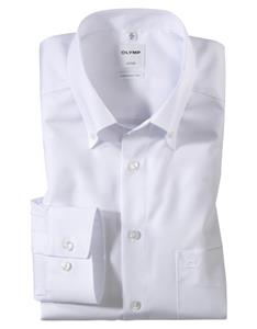 OLYMP Luxor Overhemd, comfort fit, Button-down, Wit