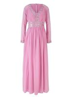 Heine Damen Abendkleid Cocktailkleid Ballkleid lang pink festlich