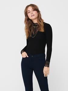 Only Onltilde L/s High Neck Lace Top Jrs