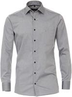 Casa Moda Herren Businesshemden uni Modern Fit, Hellgrau