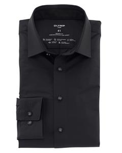 OLYMP Luxor 24/Seven Overhemd, modern fit, New Kent, Zwart