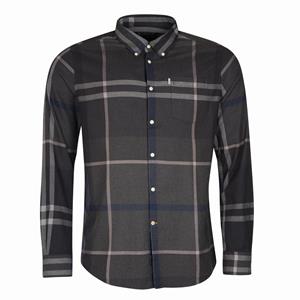 barbour Dunoon - Overhemd met Schotse ruiten en button-down kraag in grijs