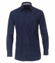 Casa Moda Herren Businesshemden uni Comfort Fit, Dunkelblau