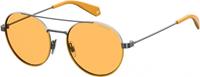 Polaroid Sonnenbrille 6056/s40g/he Unisex Silber/gelb