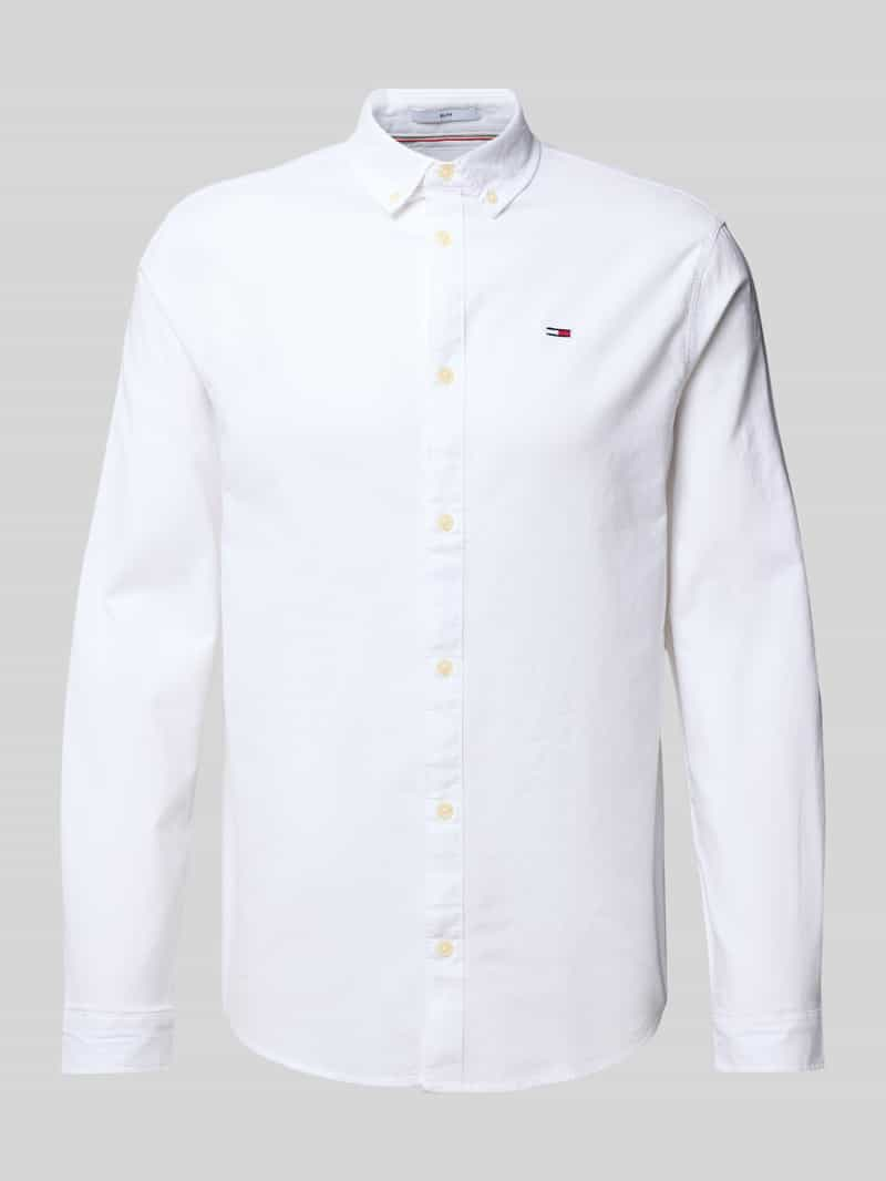 tommyjeans Tommy Jeans - Slim-fit Oxford overhemd in wit