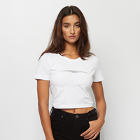 mistertee Mister Tee Frauen T-Shirt Ladies Tribal Cropped in weiß