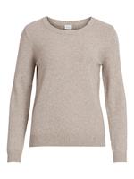 VILA pullover ril Pullover beige Damen 
