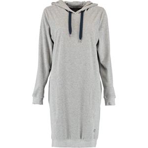 Cawö Cawö Dames Lange Hoodie 820 - Grau