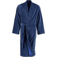 Cawö Bademantel Herren Kimono 800 anthrazit - 77, blau
