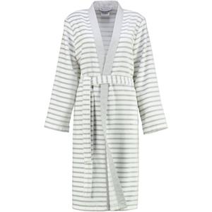 cawö Damen Bademantel Kimono Breton 6595 - Farbe: silber - 76 