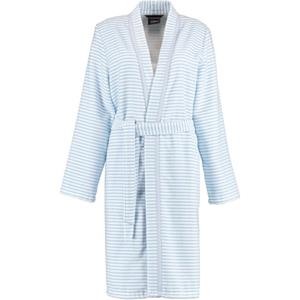 Cawö - Damen Bademantel Kurz Kimono 1214 - Farbe: mittelblau - 11 