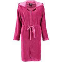 Cawö Home - Damen Bademantel Kurz Kapuze 822 - Farbe: beere - 22 