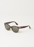 Persol Square unisex havana groen po3257s zonnebril