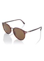 Persol Ovale Heren Havana Bruine Gepolariseerde Zonnebril