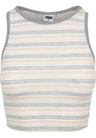 URBAN CLASSICS Tanktop »Ladies Rib Stripe Cropped Top«