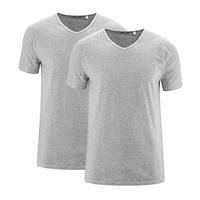Living Crafts T-Shirt, 2er-Pack T-Shirts grau Herren 