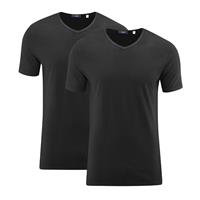 Living Crafts T-Shirt, 2er-Pack T-Shirts schwarz Herren 