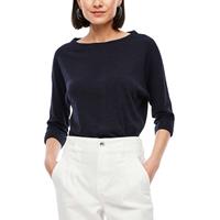 S.Oliver T-Shirt 3/4 Arm T-Shirts blau Damen 