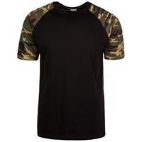 Urban Classics Raglan Contrast T-Shirt Herren T-Shirts schwarz Herren 