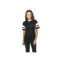 Urban Classics Ladies Stripe Mesh Tee T-Shirts schwarz Damen 