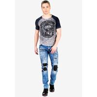 CIPO & BAXX T-Shirt T-Shirts grau Herren 