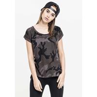 Urban Classics Ladies Camo Back Shaped Tee T-Shirts olive Damen 