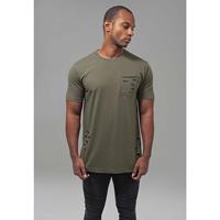 Urban Classics Ripped Pocket Tee T-Shirts pink Herren 
