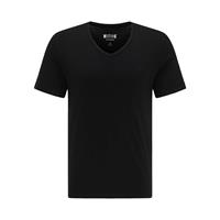Mustang T-Shirt Aaron V Basic T-Shirts schwarz Herren 