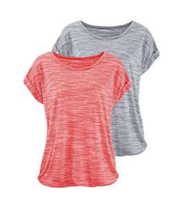 Beachtime Shirt met korte mouwen Met structuureffect in een gemakkelijk te onderhouden kwaliteit (Set van 2)