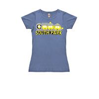 Logoshirt T-Shirt T-Shirts blau-kombi Damen 