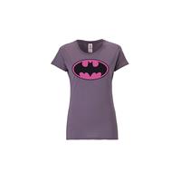 Logoshirt T-Shirt T-Shirts lila Damen 