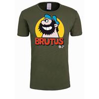 Logoshirt T-Shirt T-Shirts oliv Damen 