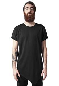 URBAN CLASSICS Kurzarmshirt Herren Asymetric Long Tee (1-tlg)