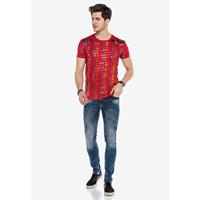 CIPO & BAXX T-Shirt T-Shirts rot Herren 
