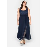 Sheego Kleid Abendkleider blau Damen 