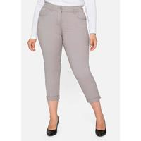 Sheego 7/8-Hose Stoffhosen hellgrau Damen 